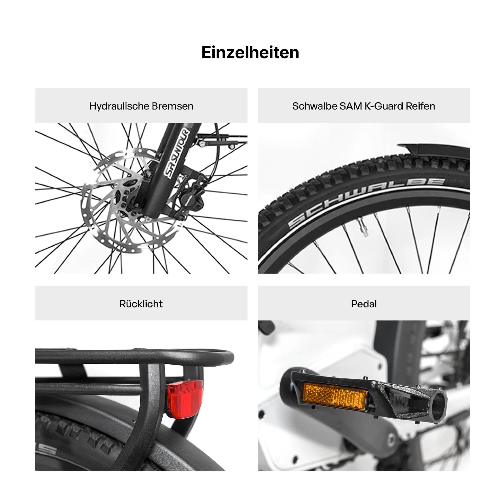 SUV Fahrrad bietet sicheres Fahrgefühl auf Straße und befestigten Wegen
