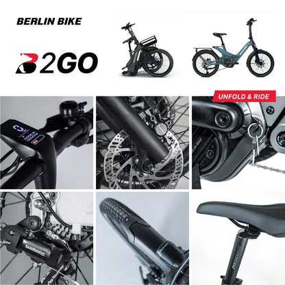 Berlin Bike 2GO E-Bike, Dunkelblau detail 1080x1080