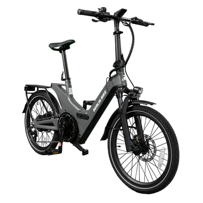Berlin Bike 2GO E-Bike, Matt grau 45grad frontansicht 1080x1080