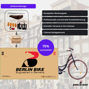 fahrrad maße 28 zoll Bella 2 28 Zoll City Bike – Holland-Typ Damenfahrrad – Berlin Bike
