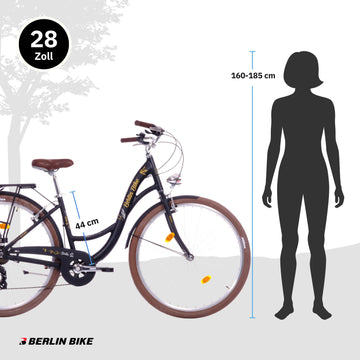 Bella 2 28 Zoll City Bike – Holland-Typ Damenfahrrad – Berlin Bike
