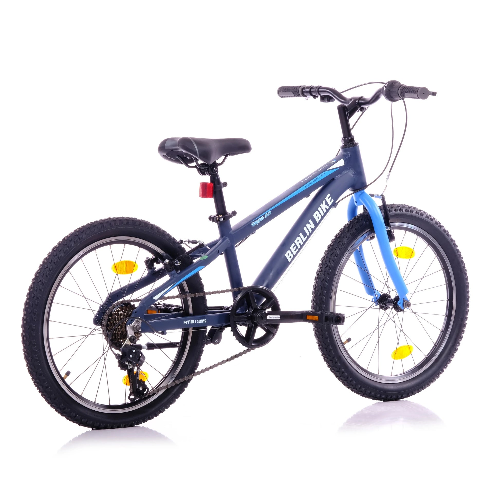 Berlin Bike Grizz 20 Zoll Kinderfahrrad, Blau 45grad rueckansicht 1080x1080