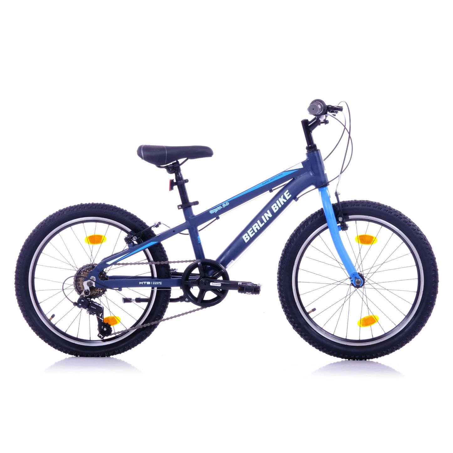 Berlin Bike Grizz 20 Zoll Kinderfahrrad, Blau seitenansicht 1080x1080