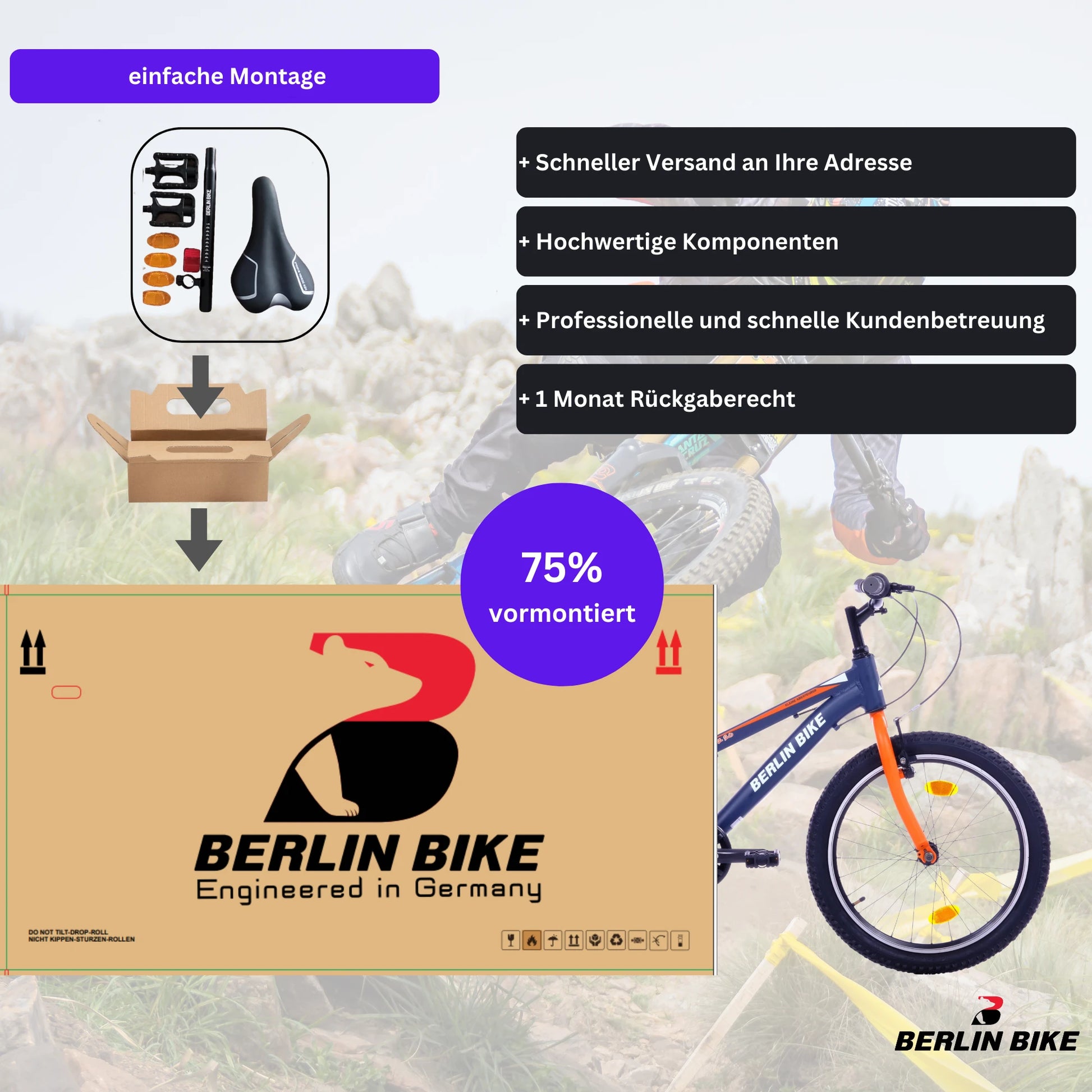 Berlin Bike Grizz 20 Zoll – Robustes Fahrrad für junge Fahrer