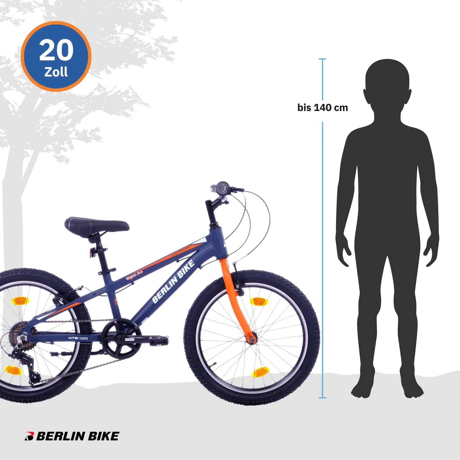 Berlin Bike Grizz 20 Zoll – Robustes Fahrrad für junge Fahrer