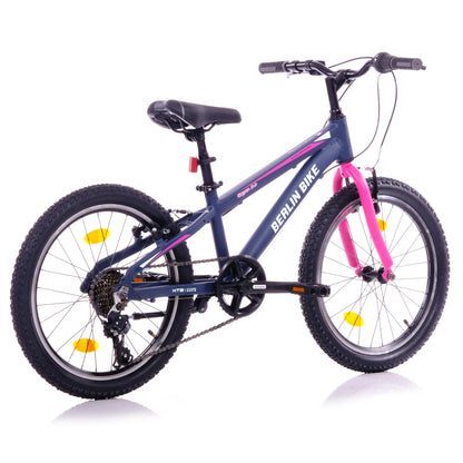 Berlin Bike Grizz 20 Zoll Kinderfahrrad, Rosa 45grad seitenansicht 1080x1080