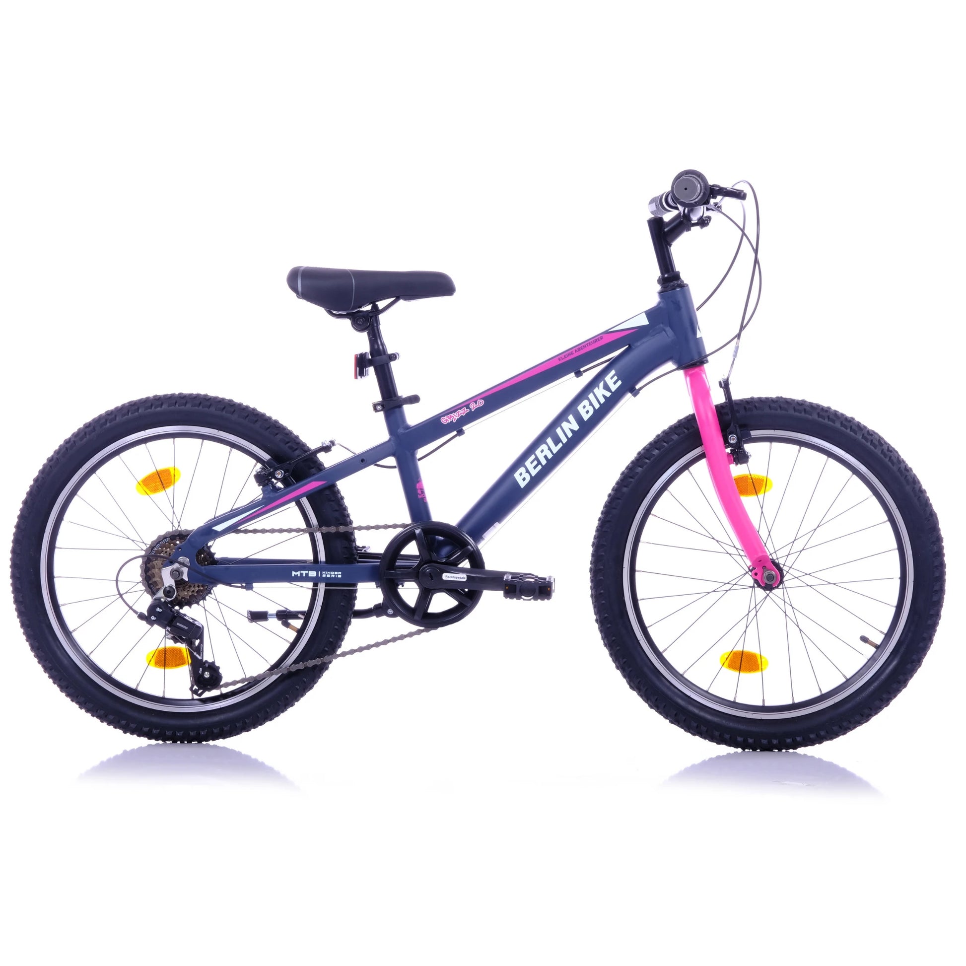 Berlin Bike Grizz 20 Zoll Kinderfahrrad, Rosa seitenansicht 1080x1080