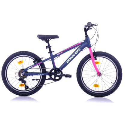 Berlin Bike Grizz 20 Zoll Kinderfahrrad, Rosa seitenansicht 1080x1080