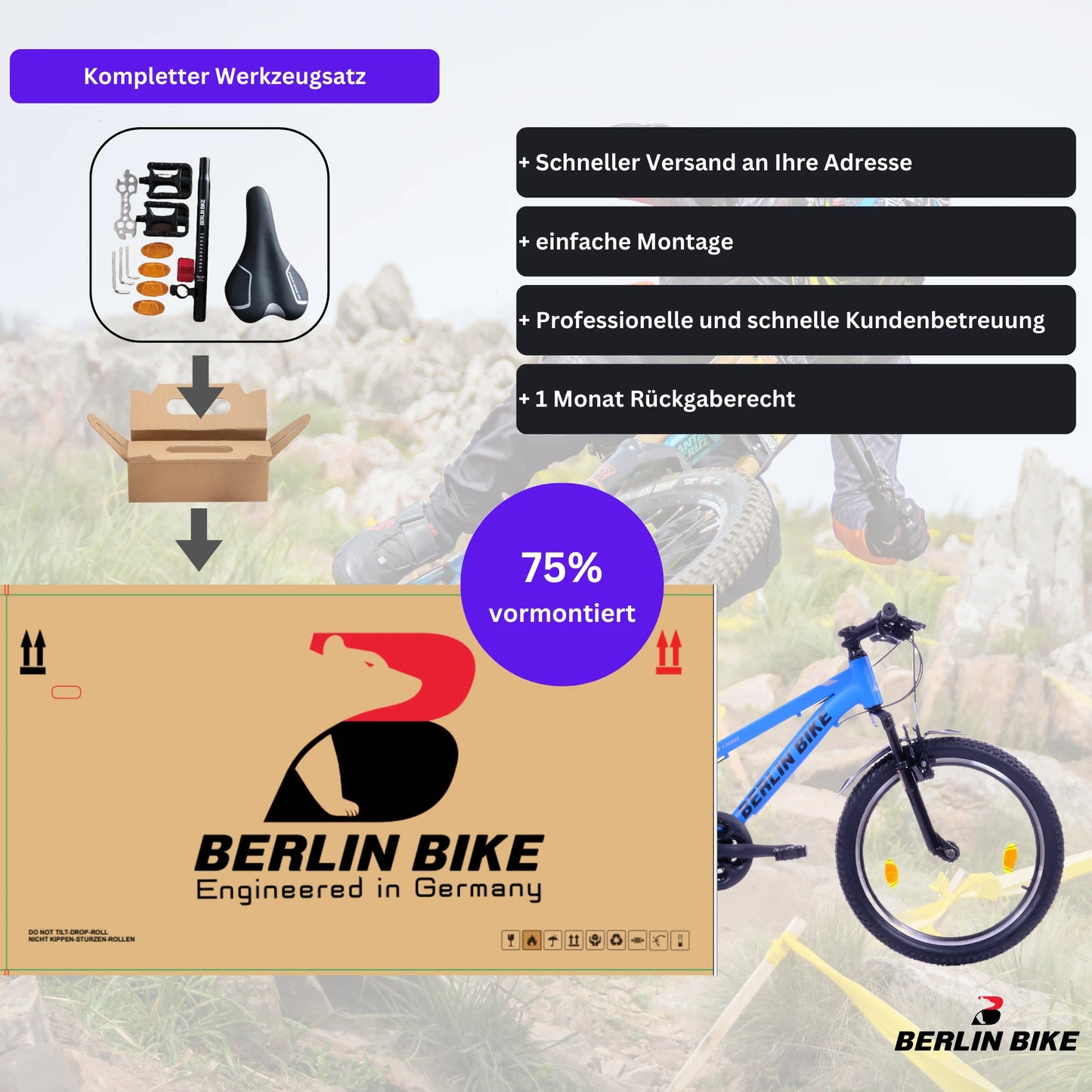 Berlin Bike MTB1 20 – Robustes MTB für junge Fahrer