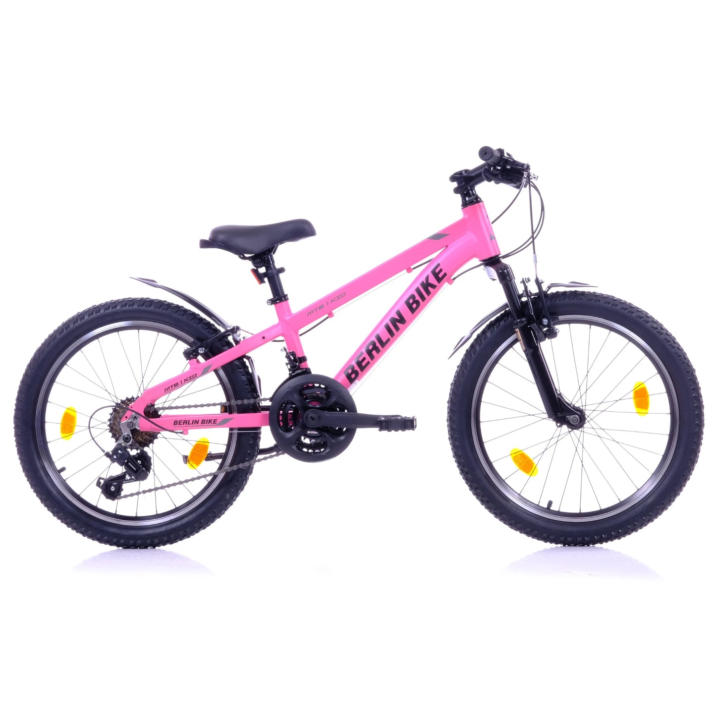 Berlin Bike MTB1 20 Zoll Kinderfahrrad, Rosa profilansicht