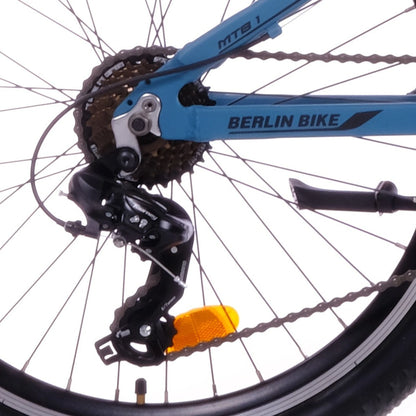 Berlin Bike MTB1 24 Zoll Kinderfahrrad, Blau schalthebel