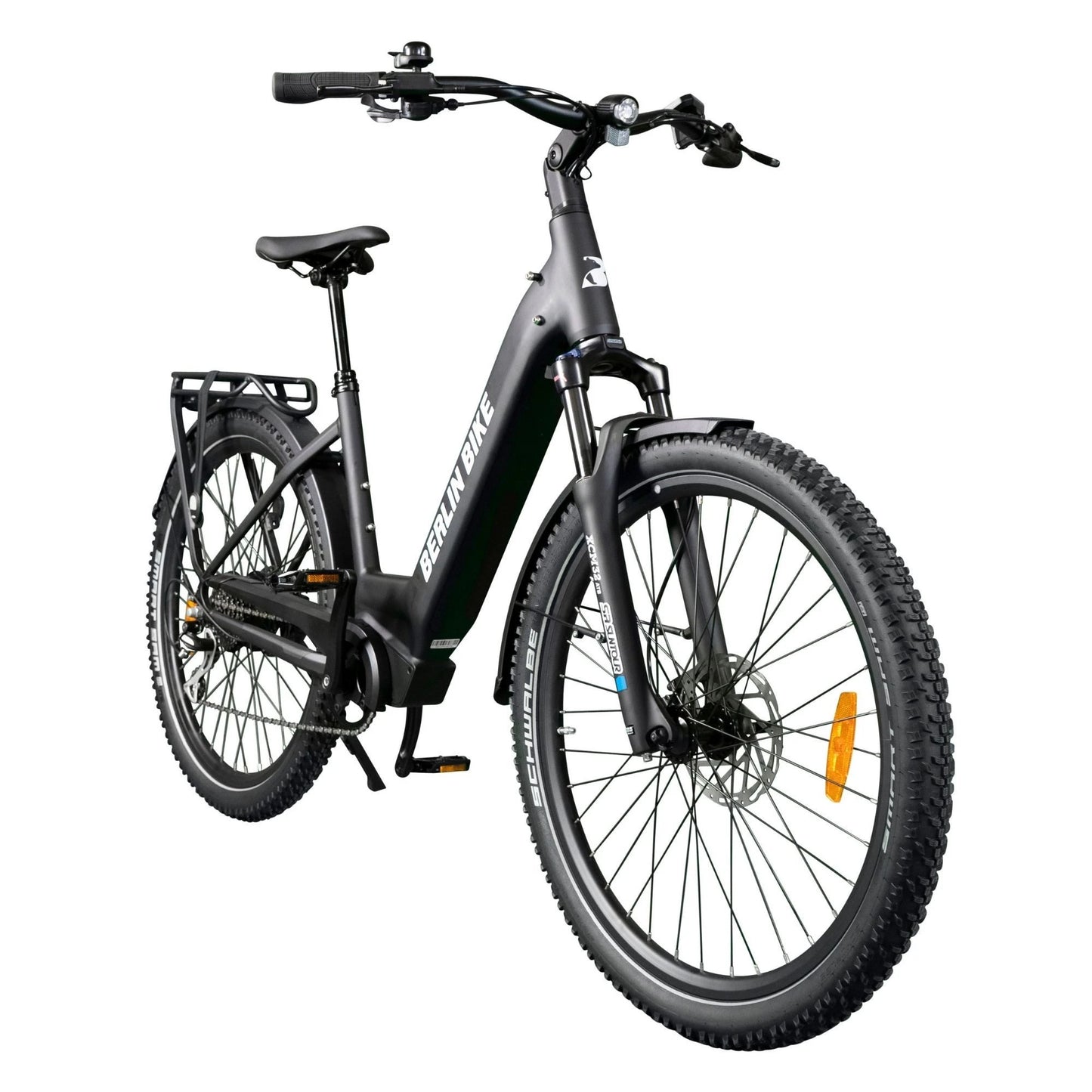 Berlin Bike SUV E-Bike, Black 45grad frontansicht 1080x1080