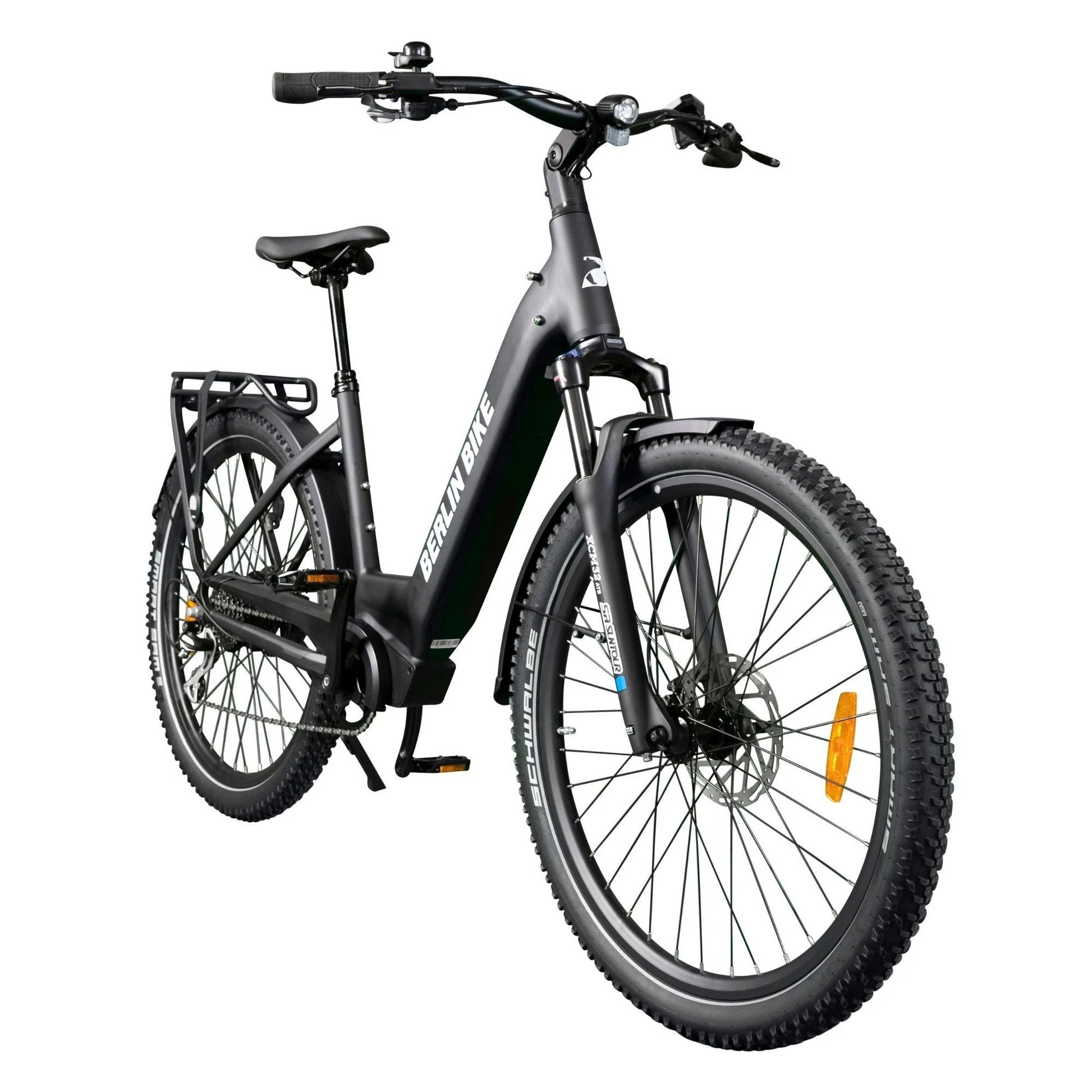 Berlin Bike SUV E-Bike, Black 45grad frontansicht 1080x1080