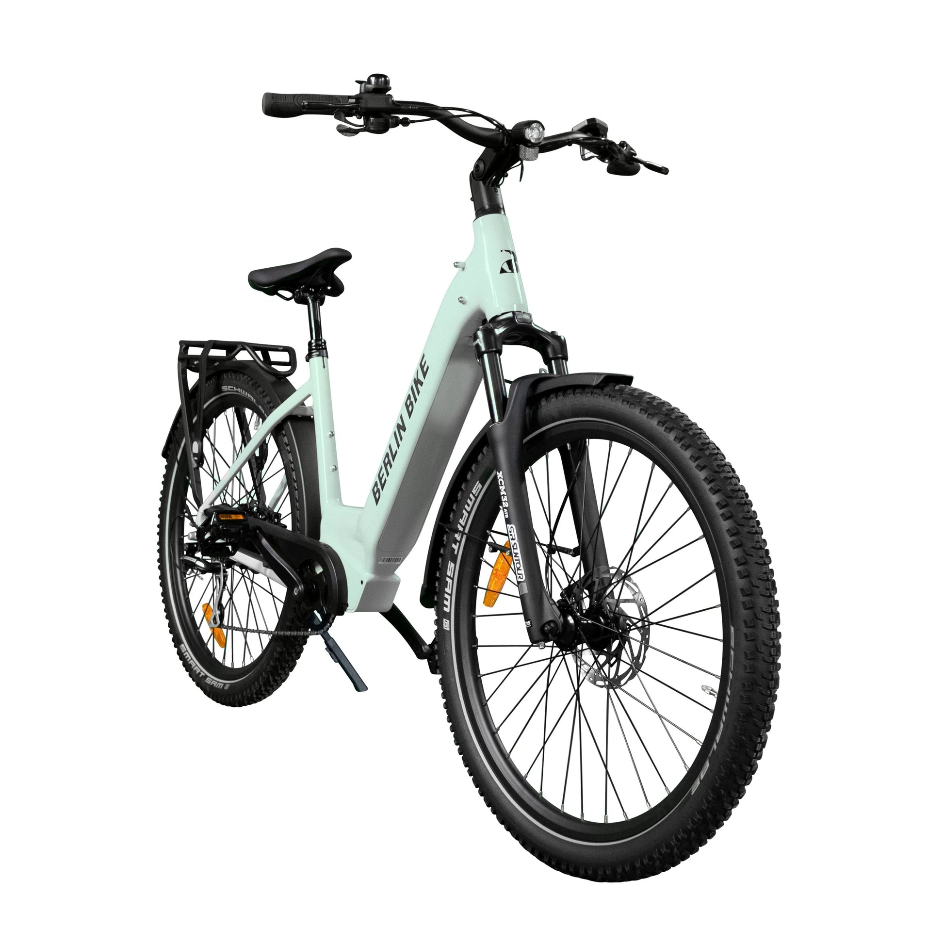 Berlin Bike SUV E-Bike, Mintgruen 45grad frontansicht 1080x1080
