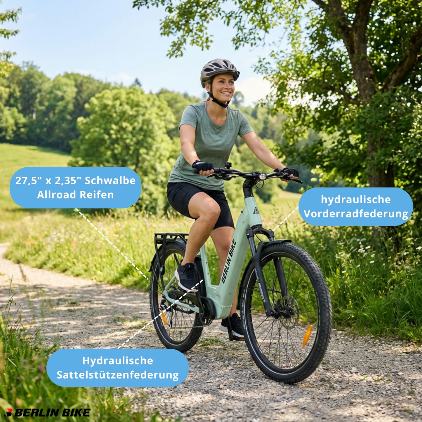 Berlin Bike SUV E-Bike, Trekking ebike offroad vollfederung hoher fahrkomfort 1080x1080
