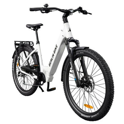 Berlin Bike SUV E-Bike, Weiss 45grad frontansicht 1080x1080